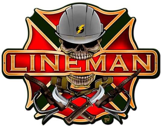 Lineman Maltese Cross 16 x 13