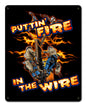 Lineman Fire In The Wire 12 x 15