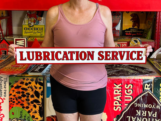 Lubrication Service Vintage Style Metal Sign