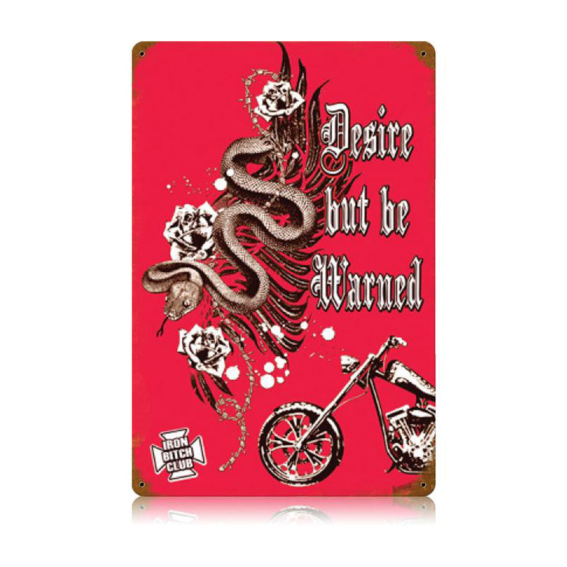Desire But Be Warned 12 x 18