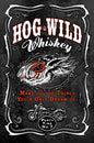 Hog Wild Whiskey 12 X 18