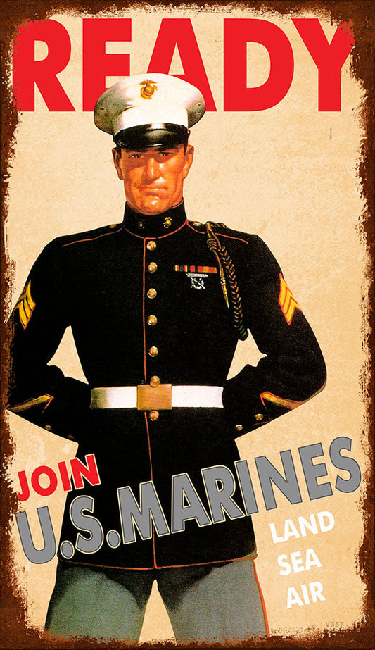 Ready Us Marines 8 X 14