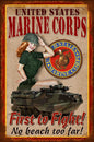 Usmc Pin Up 12 X 18