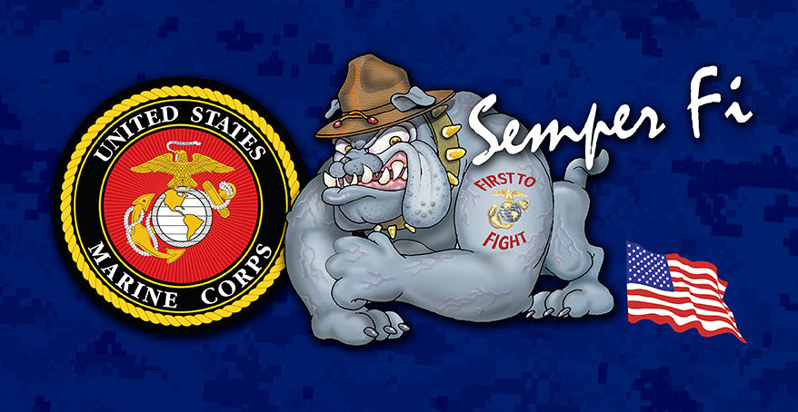 First To Fight Semper Fi 12 X 6