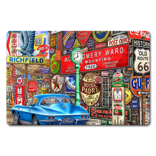 Along Route 66 18 x 12