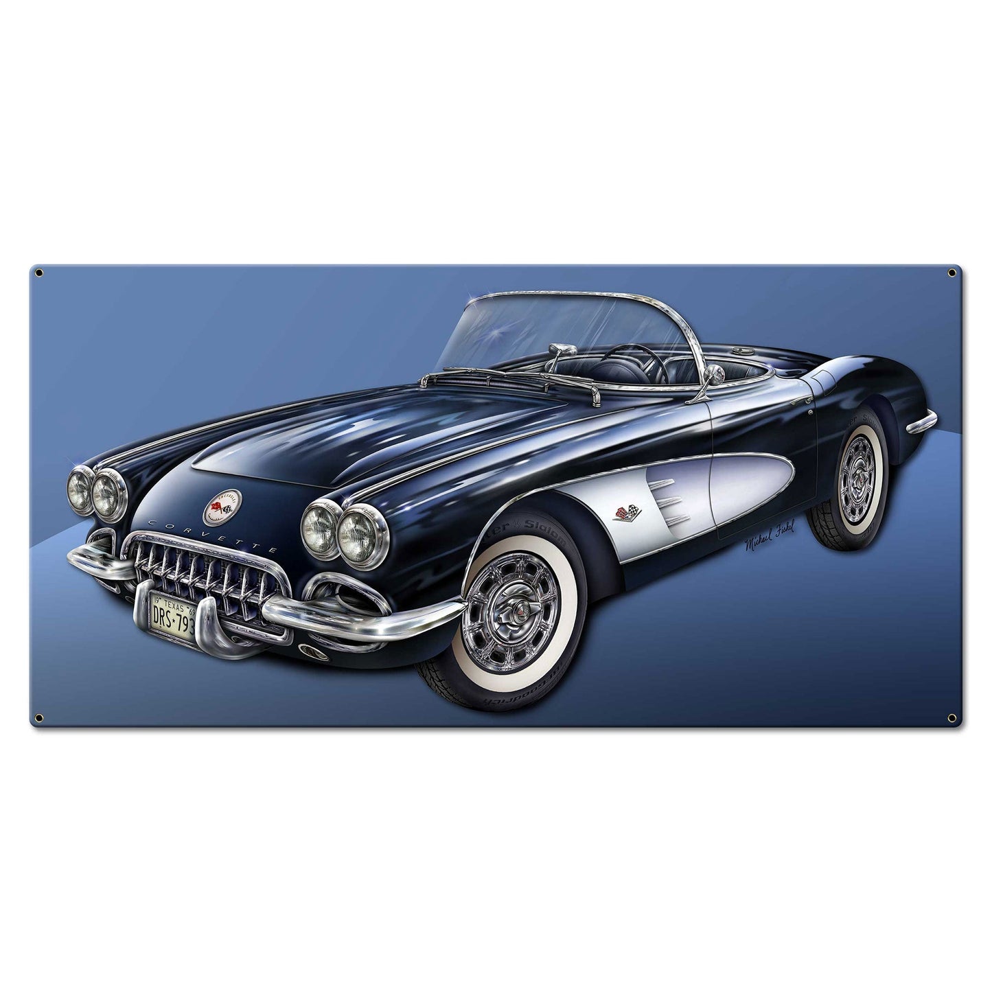 1958 Corvette 36 x 18