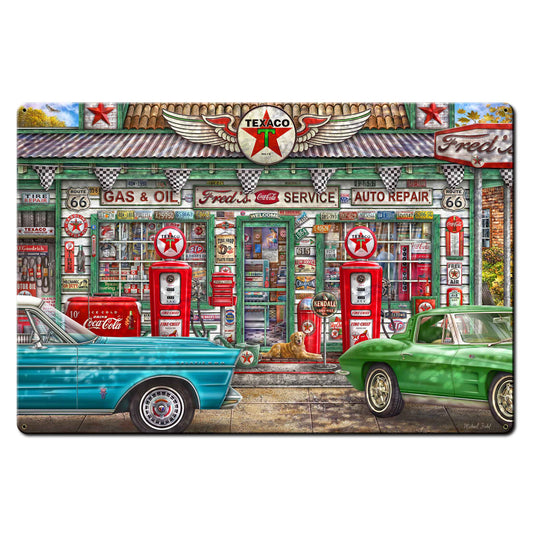 Fred'S Service Station 36 x 24