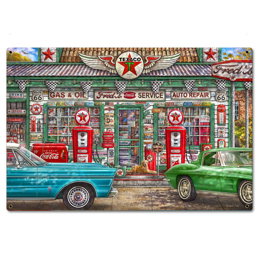 Fred'S Service Station 24 x 16