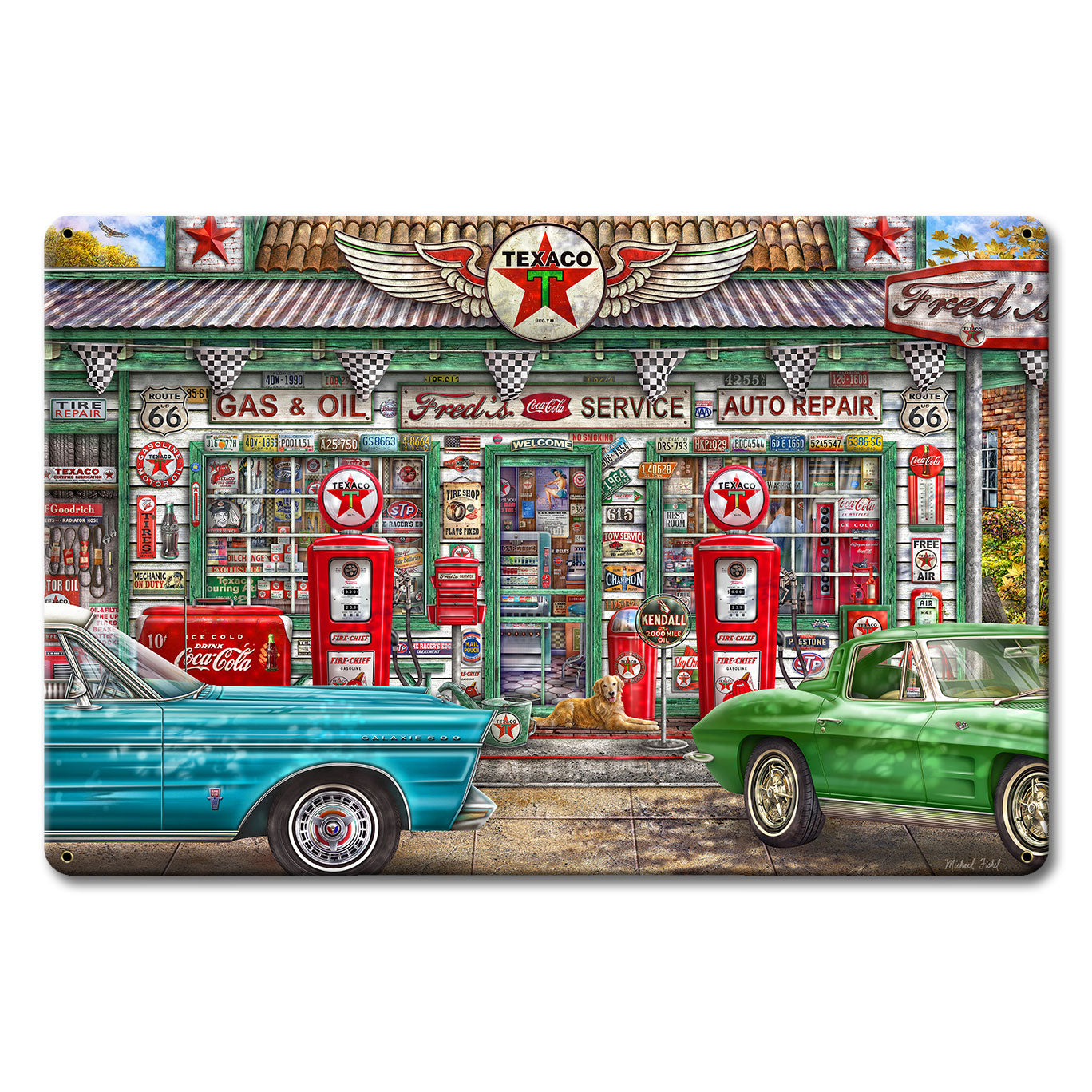 Fred'S Service Station 18 x 12