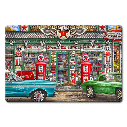 Fred'S Service Station 18 x 12