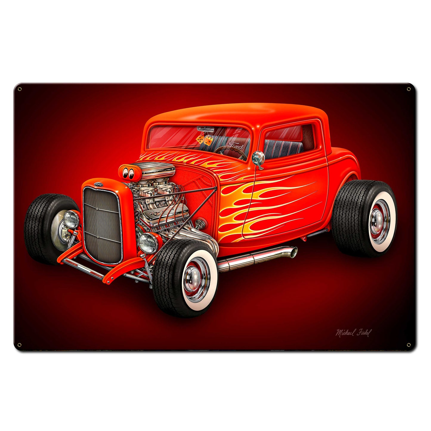Red Hot Rod 36 x 24