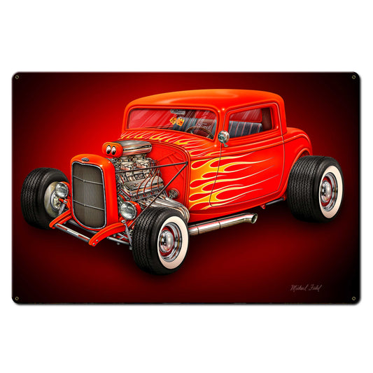 Red Hot Rod 36 x 24