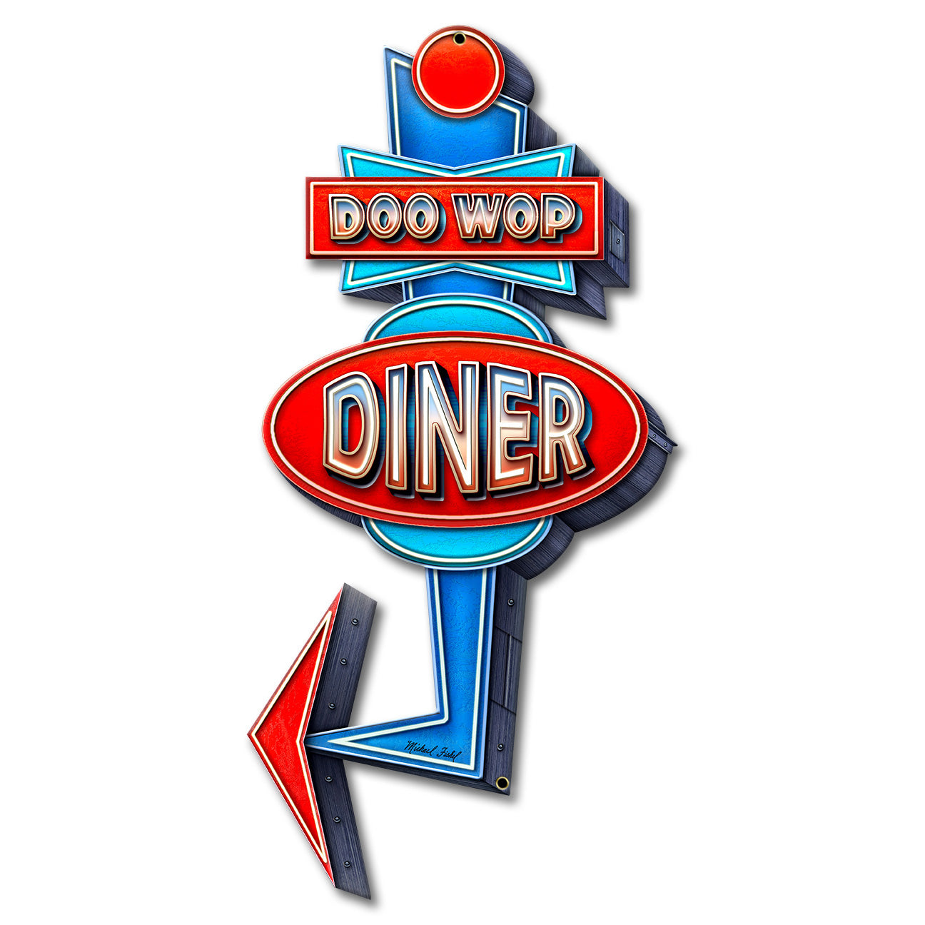 Doo Wop Dine 9 x 17