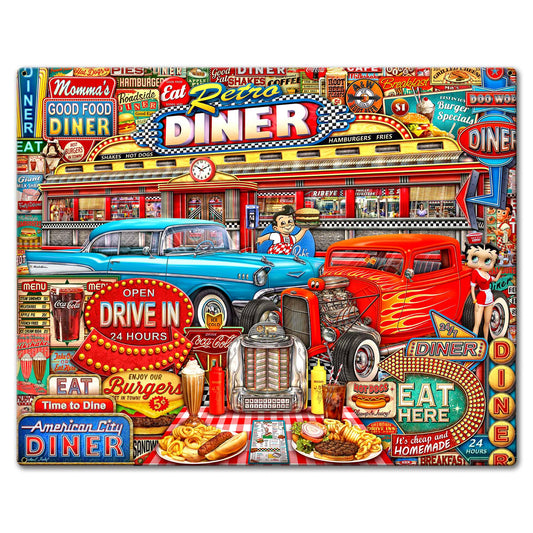 Retro Diner Crusin' 30 x 24