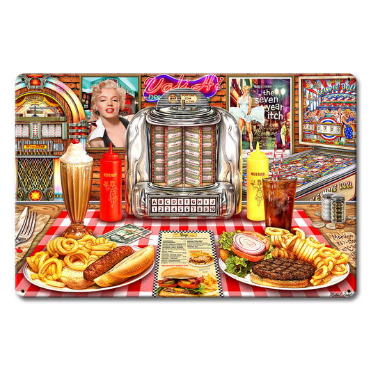 Dinner With Marilyn 18 x 12
