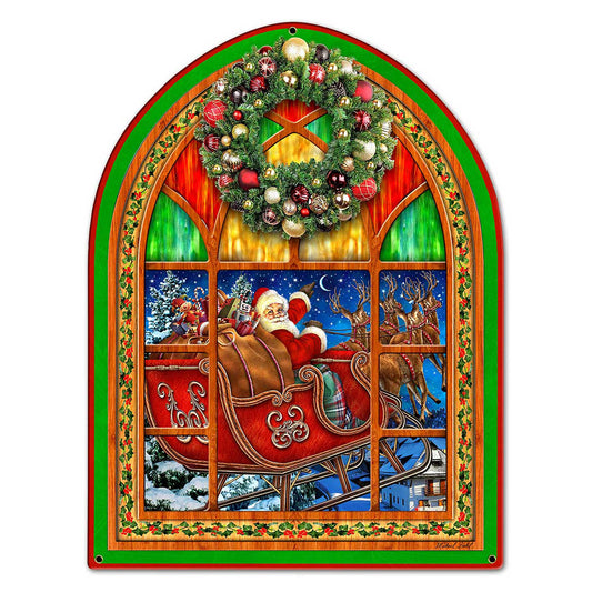 Santa Claus Window 13 x 17