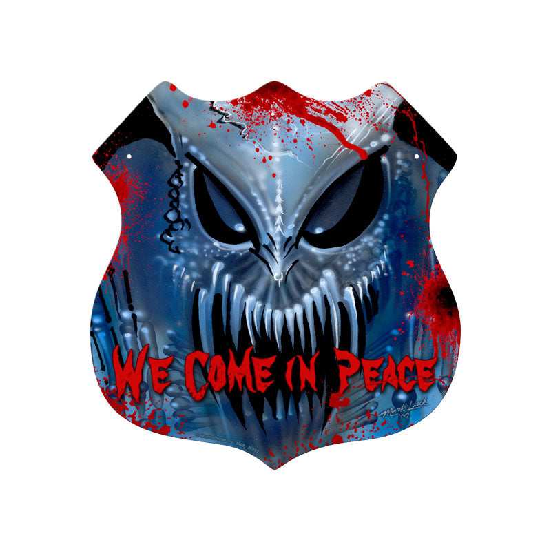 We Come In Peace 15 x 15