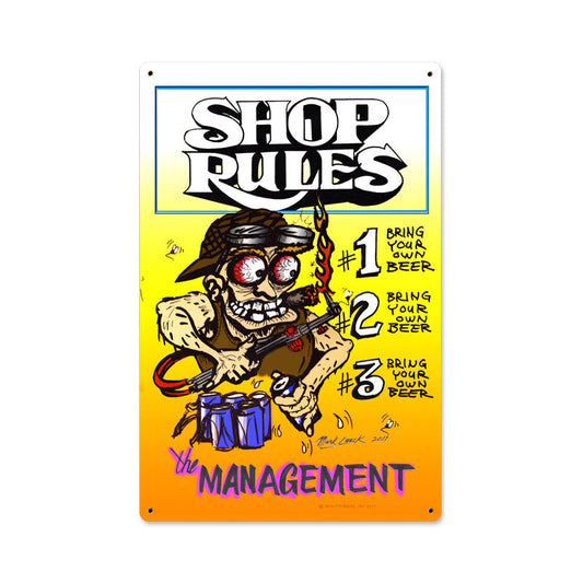 Shop Rules 12 x 18