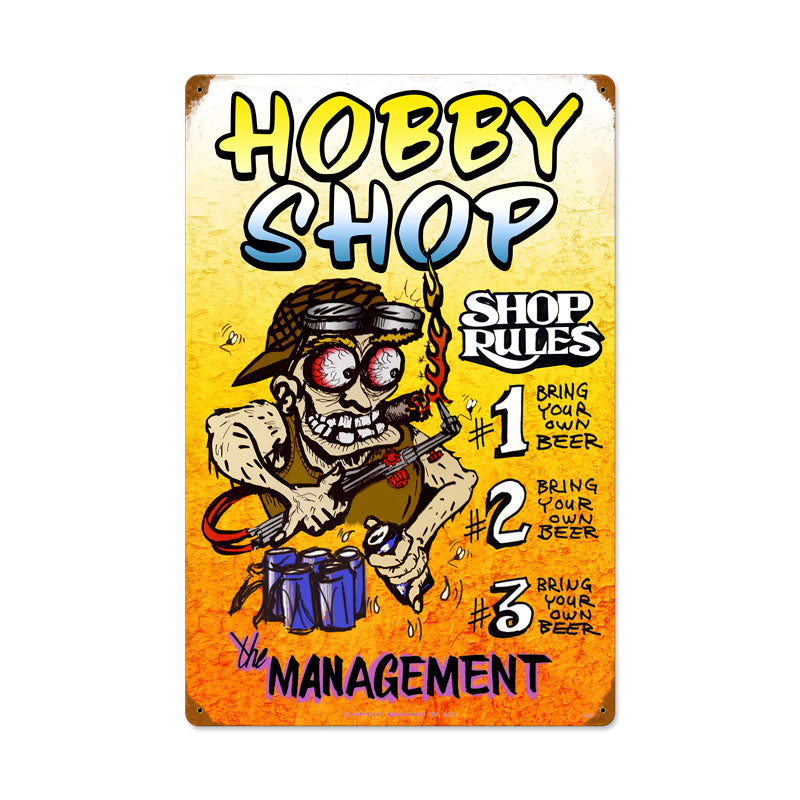 Hobby Shop Rules 16 x 24