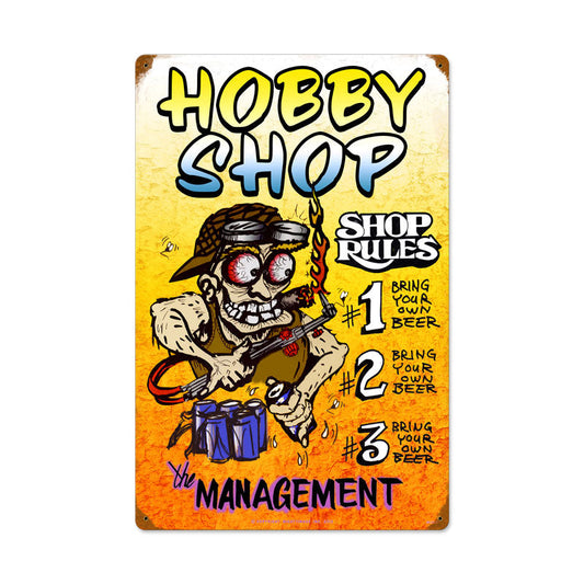 Hobby Shop Rules 16 x 24