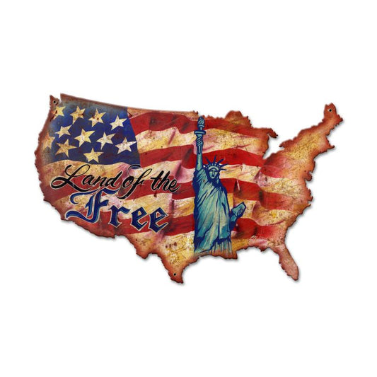 Land Of The Free Usa 25 x 16