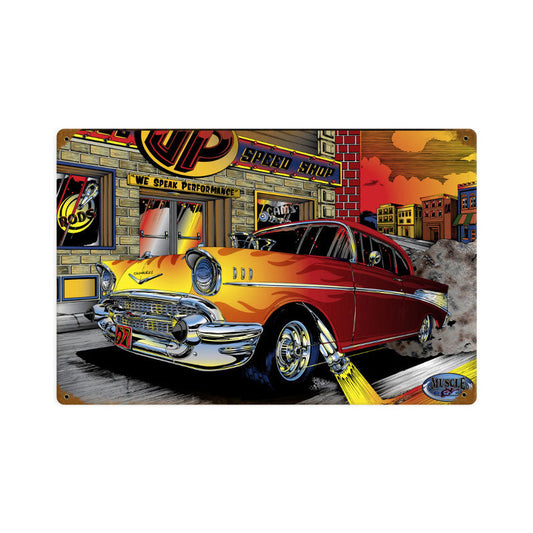 Speed Shop 18 x 12
