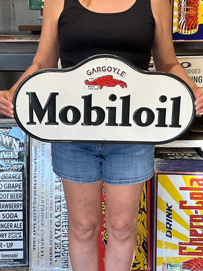 Mobiloil Gargoyle Gasoline Vintage Style Metal Sign