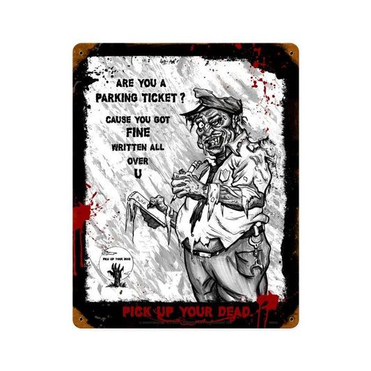 Zombie Parking Ticket 12 x 15