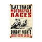 Motorcycle Races 12 x 18