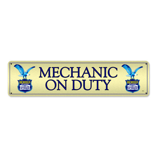 Richfield Mechanic Vintage Style Metal Sign 20 X 5
