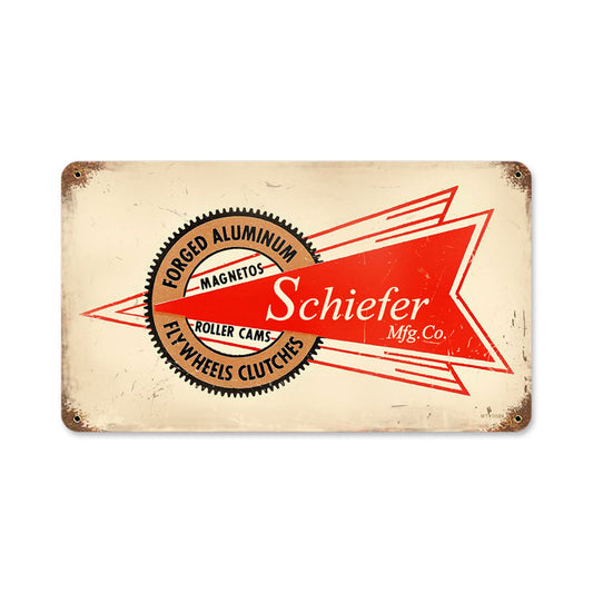 Schiefer Mfg Vintage Style Metal Sign 14 x 8