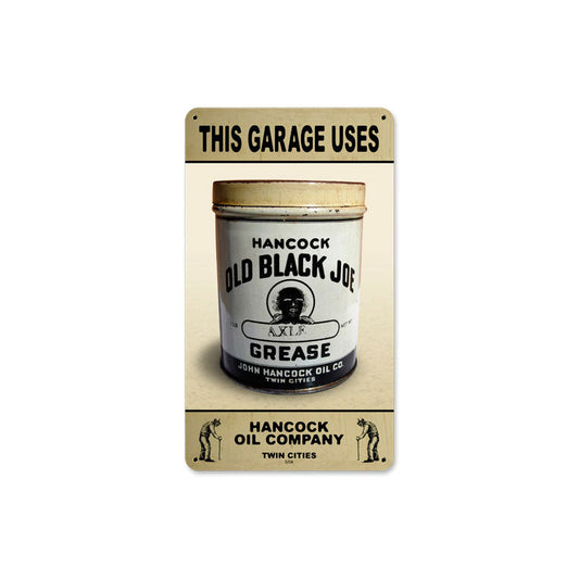 Hancock Axel Grease Vintage Style Metal Sign 8 x 14