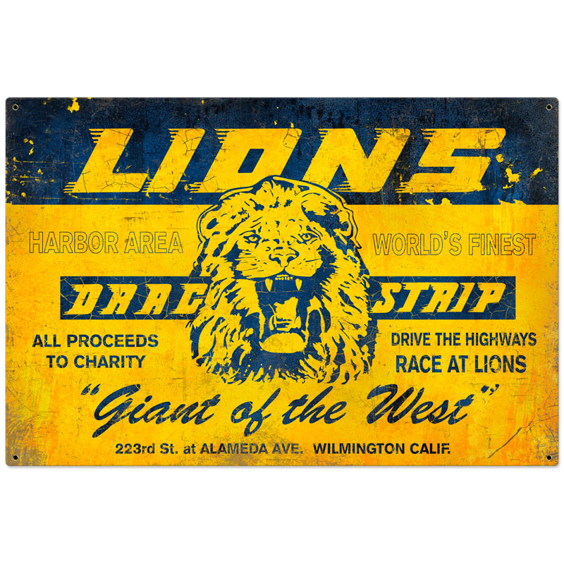 Lions Drag Strip 36 X 24