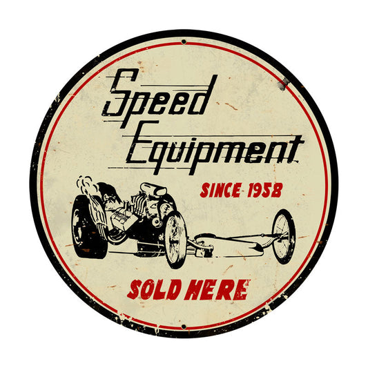 Speed Equipment Vintage Style Metal Sign 28 x 28