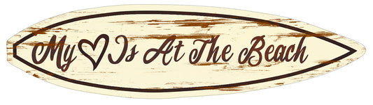 My Heart At Beach 21 X 5