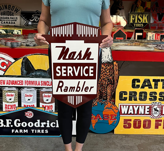 Nash Rambler Service Vintage Style Metal Sign