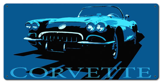 Corvette Blue 24 x 12