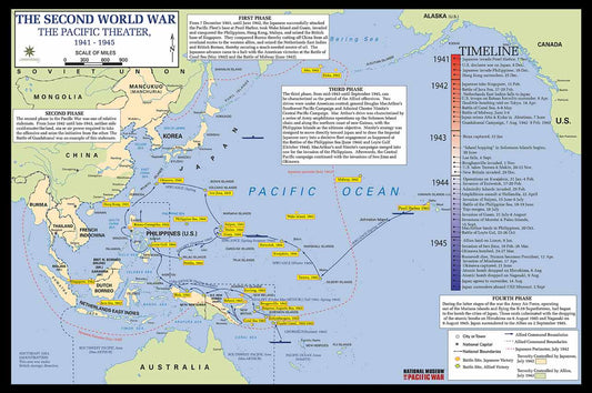 Wwii Aisa Pacific Theater 24 X 16