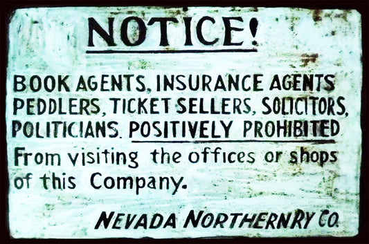 Notice Solicitors Prohibited 18 X 12