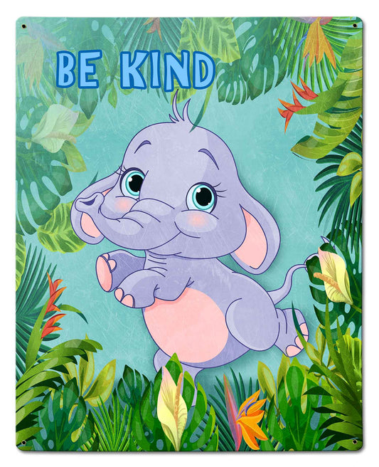 Be Kind Elephant 24 x 30