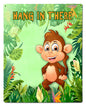 Hang In There Monkey 24 x 30