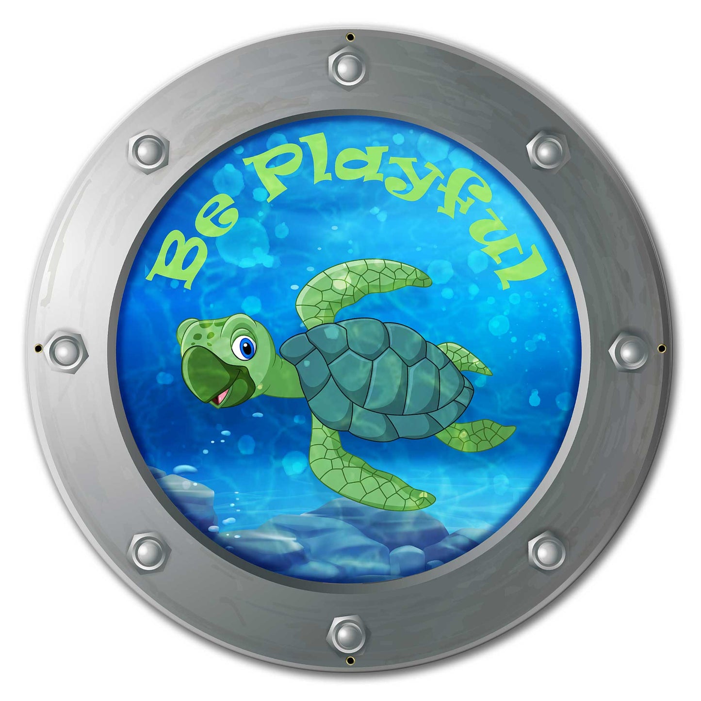 Be Playful Turtle 24 x 24