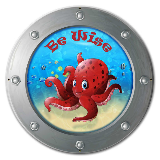 Be Wise Octopus 24 x 24