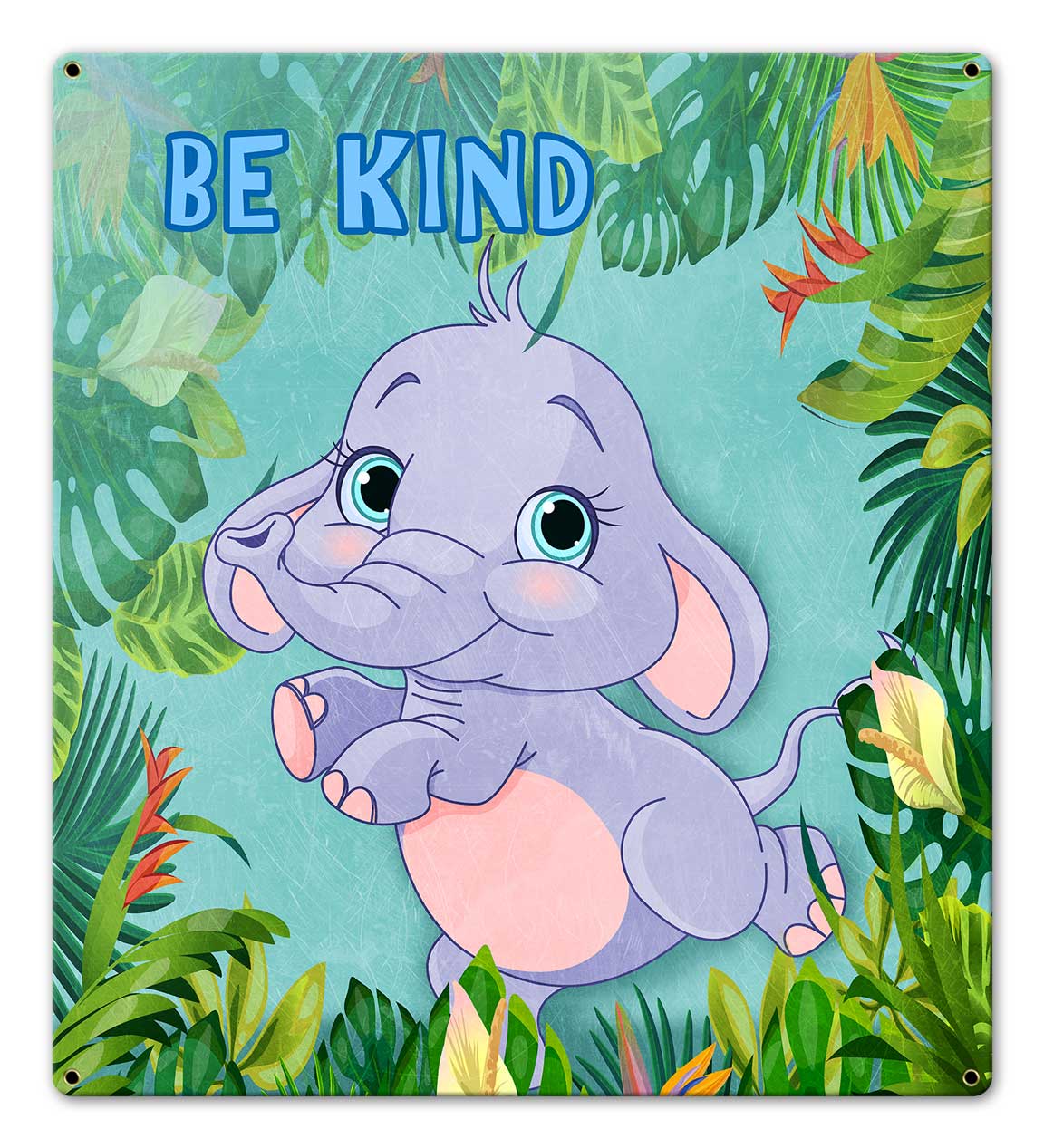 Be Kind Elephant 18 x 20