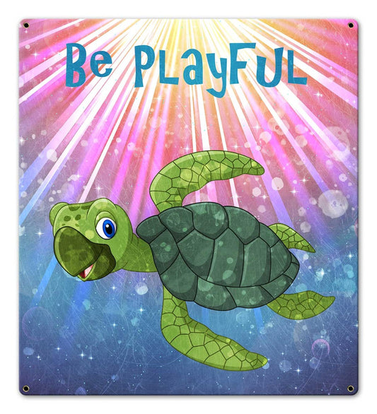 Be Playful Turtle 18 x 20