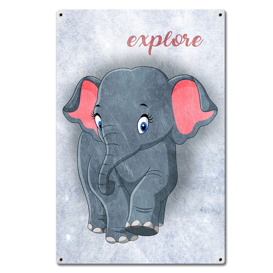 Explore Elephant 16 x 24