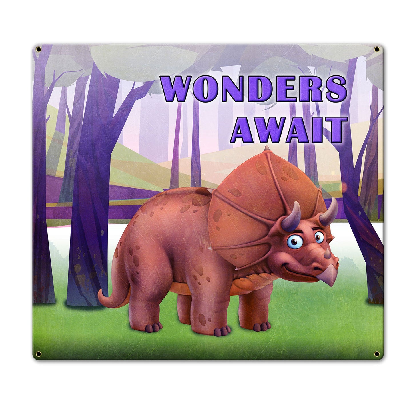 Wonders Await Dinosaur 20 x 18