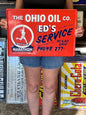 Marathon Gas Ohio Oil Vintage Style Metal Sign