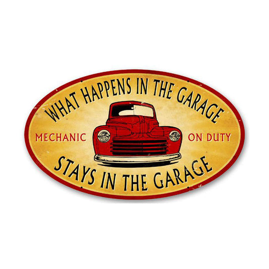 Stays In The Garage 14 x 24