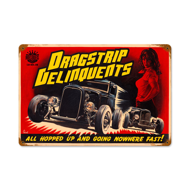 01 Drag Strip Delinquents 12 X 18